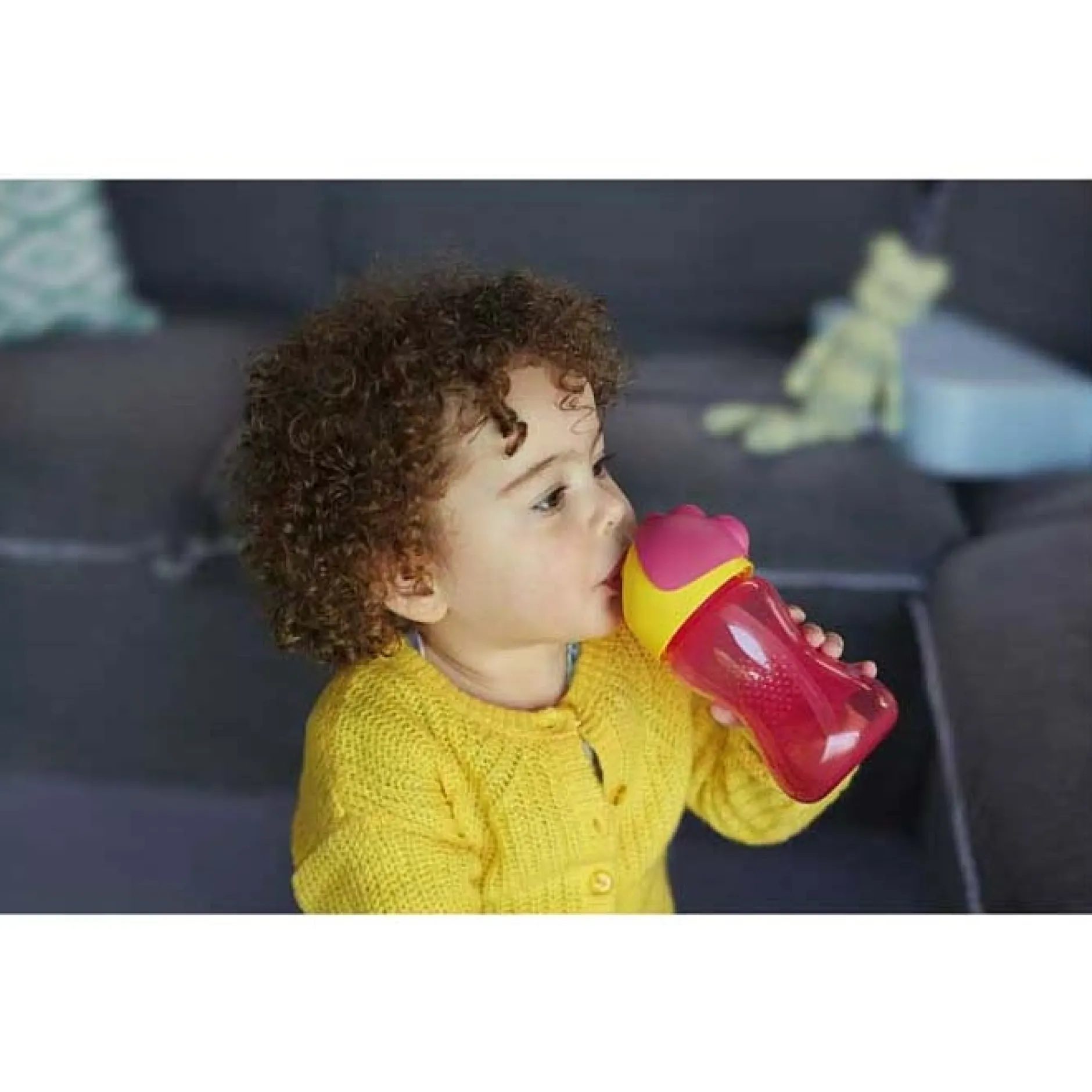 Drinkbekers*Philips Avent rietjesbeker 300ml 12+ maanden roze