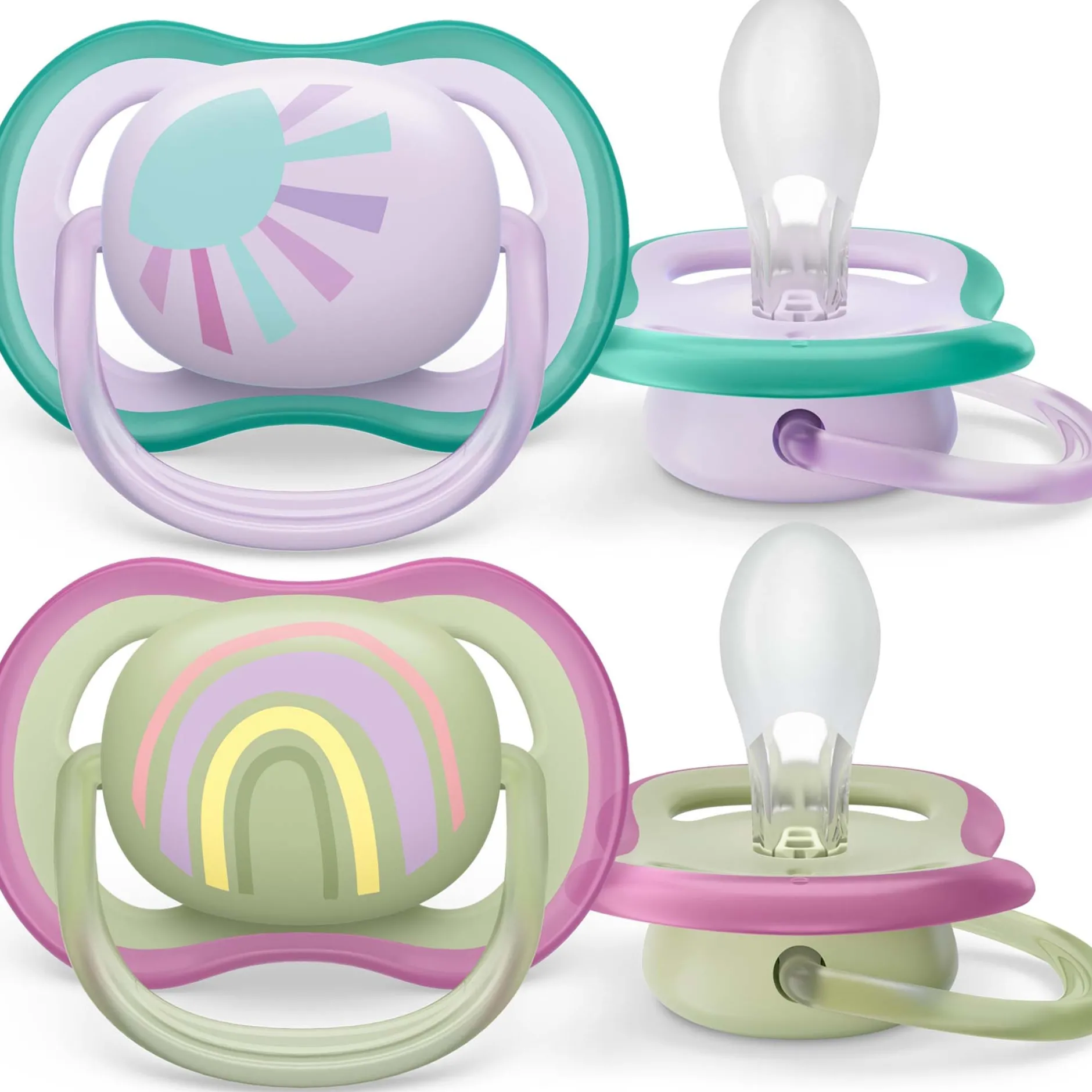Fopspenen|Fopspenen & Accessoires*Philips Avent Ultra Air fopspeen 0-6 mnd 2-pack Purple Shade