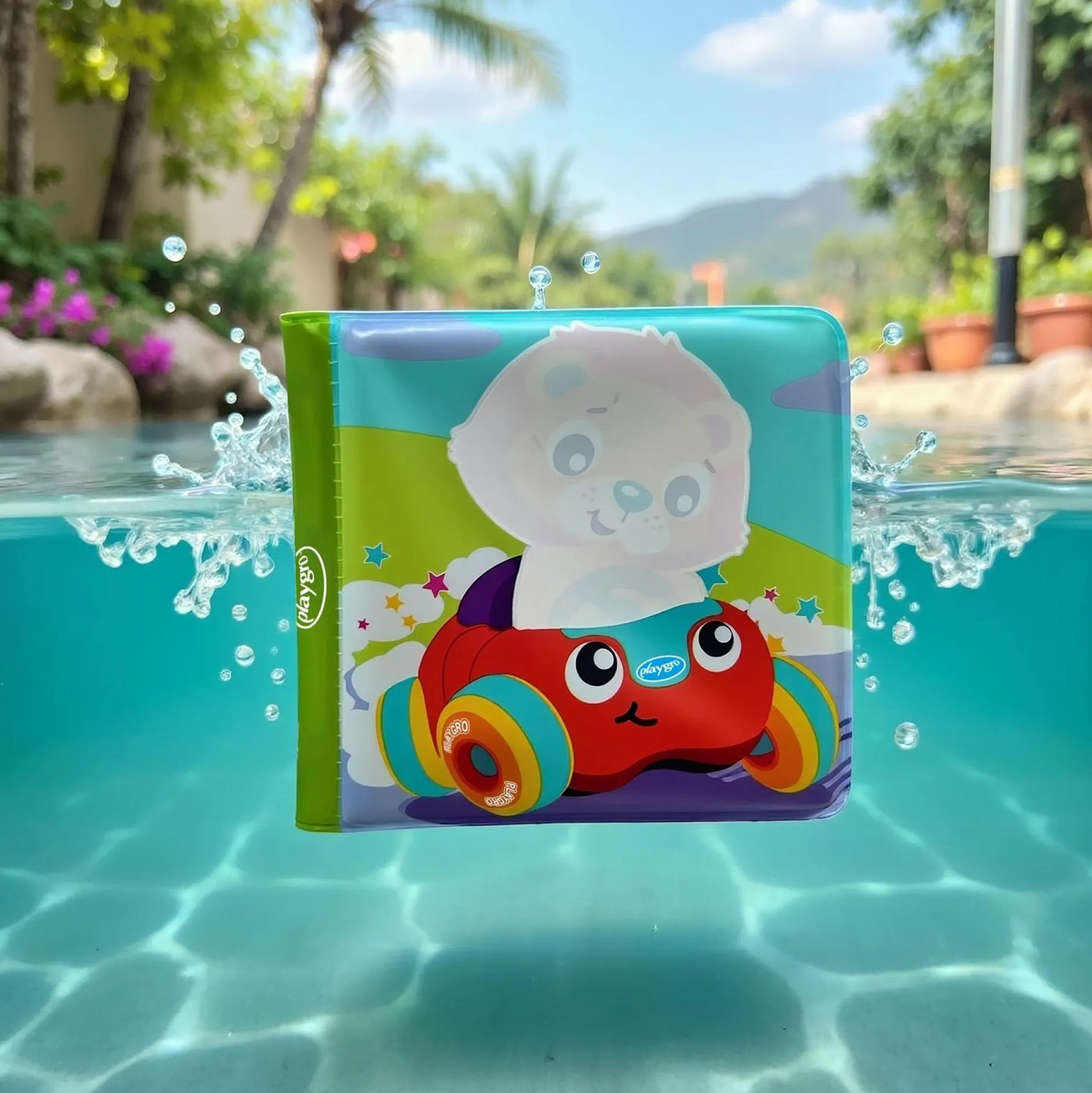 Kinderboeken|Badspeelgoed*Playgro badboekje Magic Reveal Splash Multi