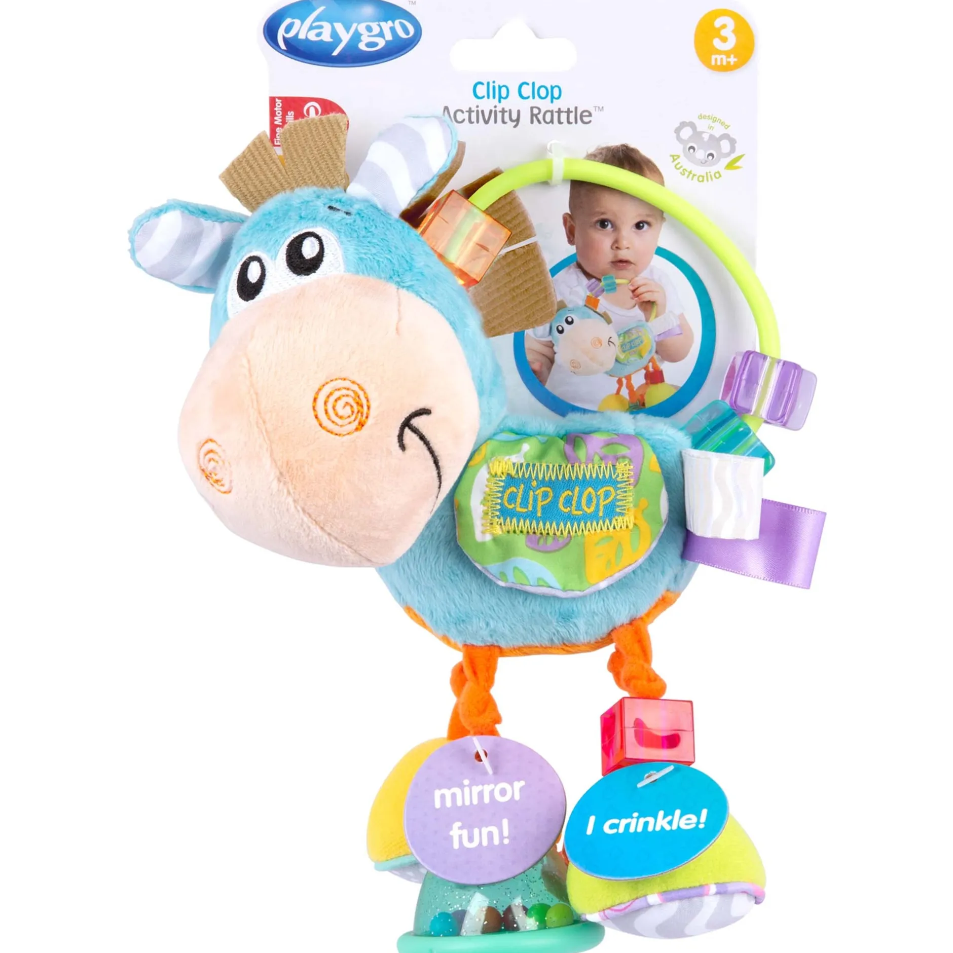 Rammelaars*Playgro Clip Clop Activity Rattle Paard rammelaar Multi