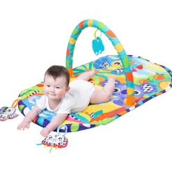 Interactief Speelgoed*Playgro Cozy Oasis Tummy Time gym speelkleed Multi