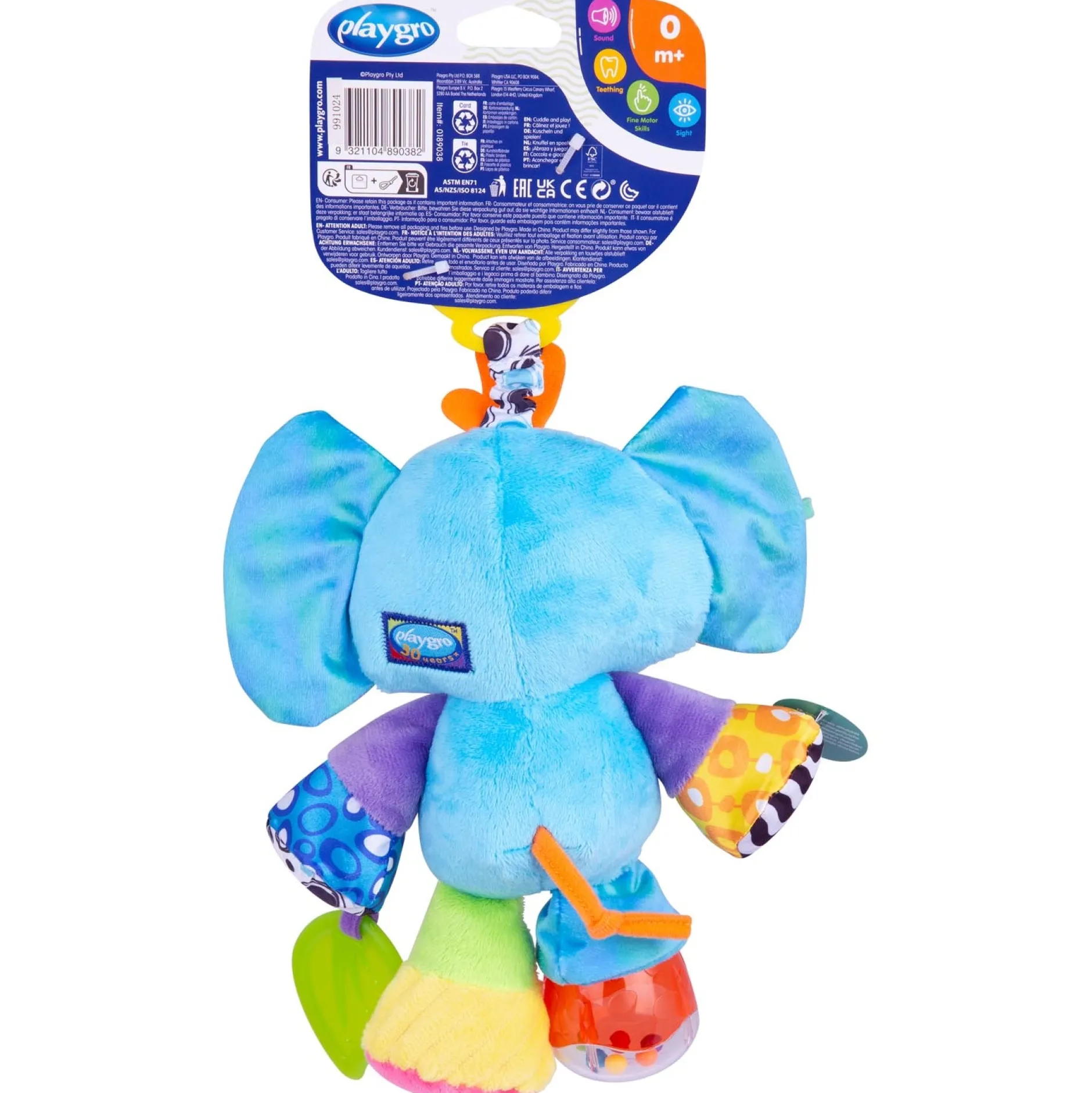 Interactief Speelgoed*Playgro hangspeeltje Activity Friend Elly Elephant Multi