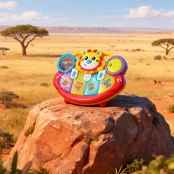 Interactief Speelgoed|Rammelaars*Playgro Lion Activity Kick toy rammelaar Multi