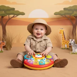 Interactief Speelgoed|Rammelaars*Playgro Lion Activity Kick toy rammelaar Multi