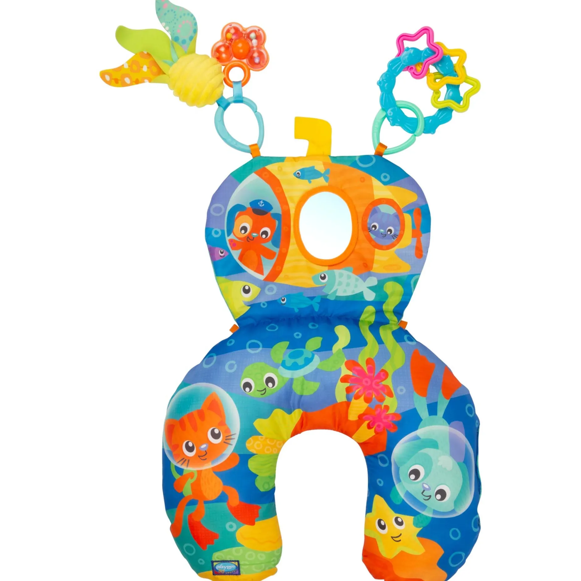 Speelkleden & Babygyms*Playgro ocean tummy time activity pillow Multi
