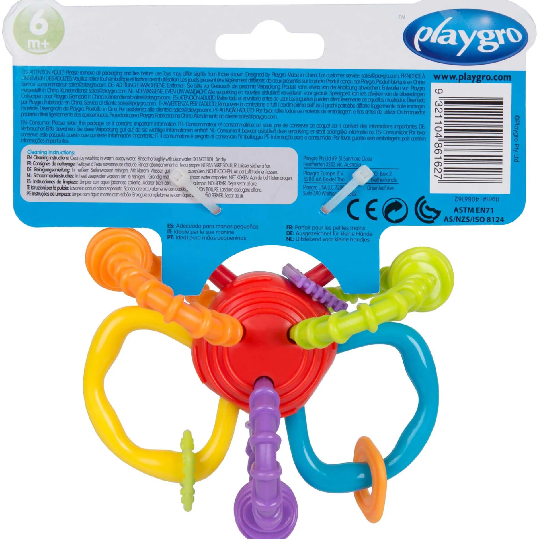 Rammelaars*Playgro rammelaar Bend & Twist ball Multi