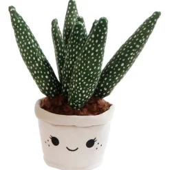Overige Accessoires*Div. Merken Pluche plant cactus 19cm beige