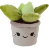 Overige Accessoires*Div. Merken Pluche plant cactus 19cm grijs