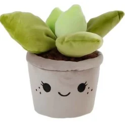 Overige Accessoires*Div. Merken Pluche plant cactus 19cm grijs