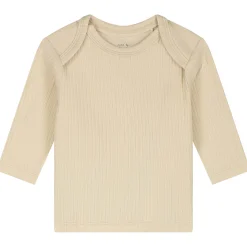 Pyjama's|Pyjama's*Prénatal Prenatal baby rib pyjama beige Dark Ecru