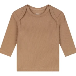 Pyjama's|Pyjama's*Prénatal Prenatal baby rib pyjama beige Dark Sand Brown