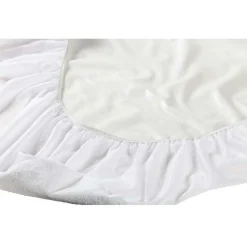 Moltons & Matrasbeschermers*Prénatal Prenatal badstof matrasbeschermer ledikant wit