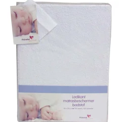 Moltons & Matrasbeschermers*Prénatal Prenatal badstof matrasbeschermer ledikant wit
