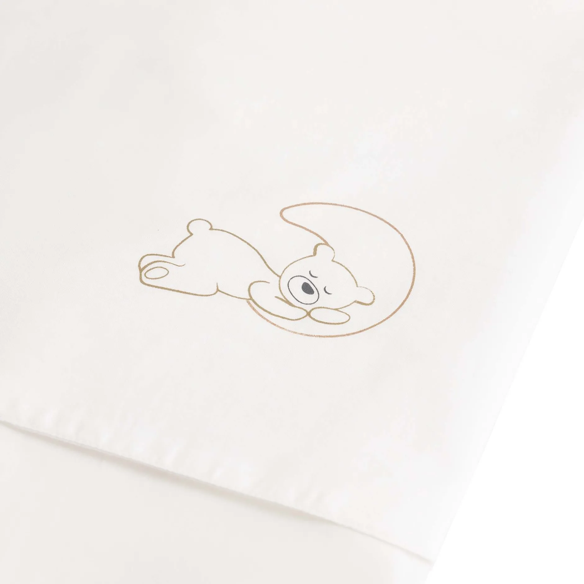 Lakens*Prénatal Prenatal ledikantlaken Beren wit
