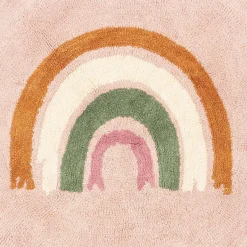 Vloerkleden*Prénatal Prenatal vloerkleed regenboog rond roze