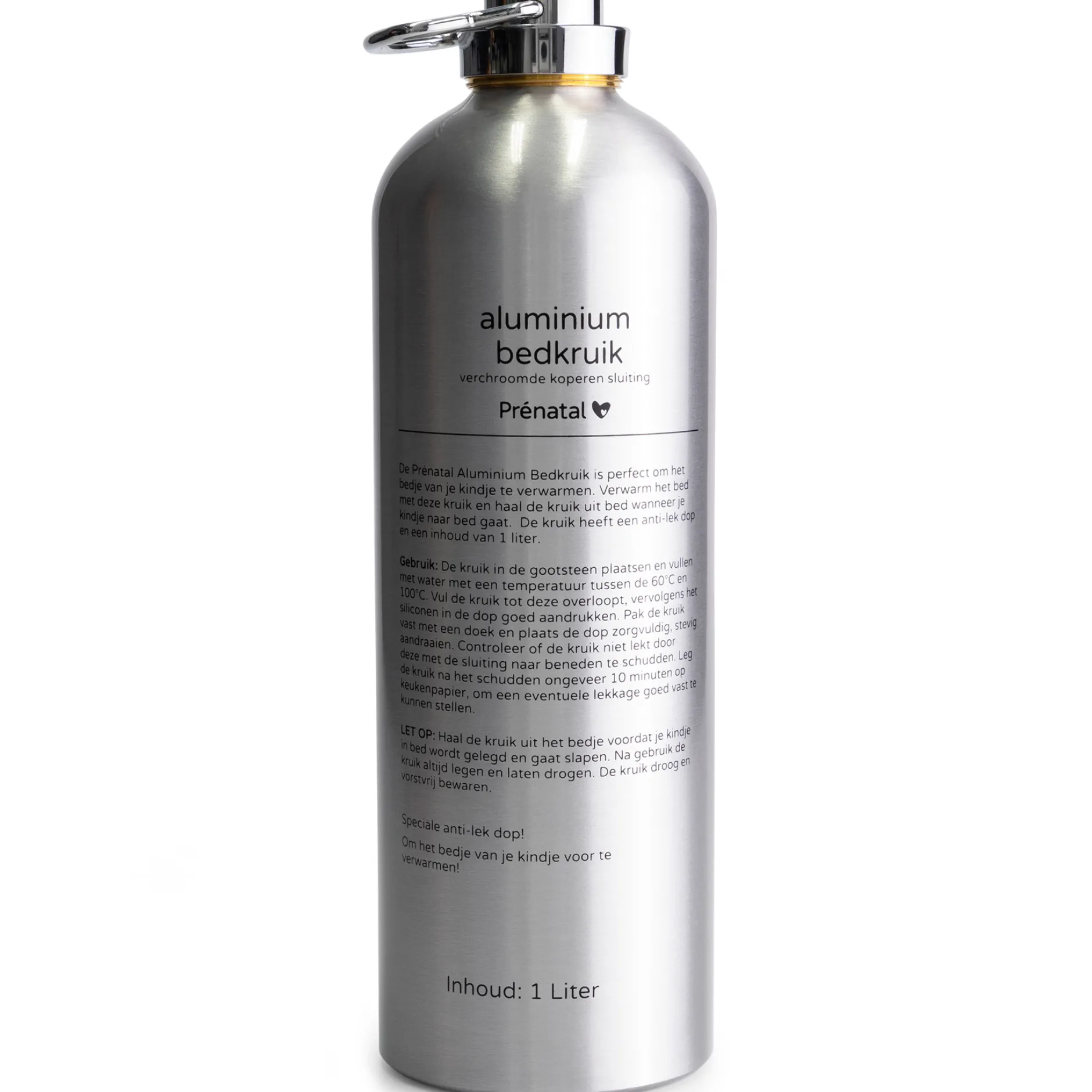 Kruiken & Kruikenzakken|Kruiken & Kruikenzakken*Prénatal Aluminium Kruik naturel