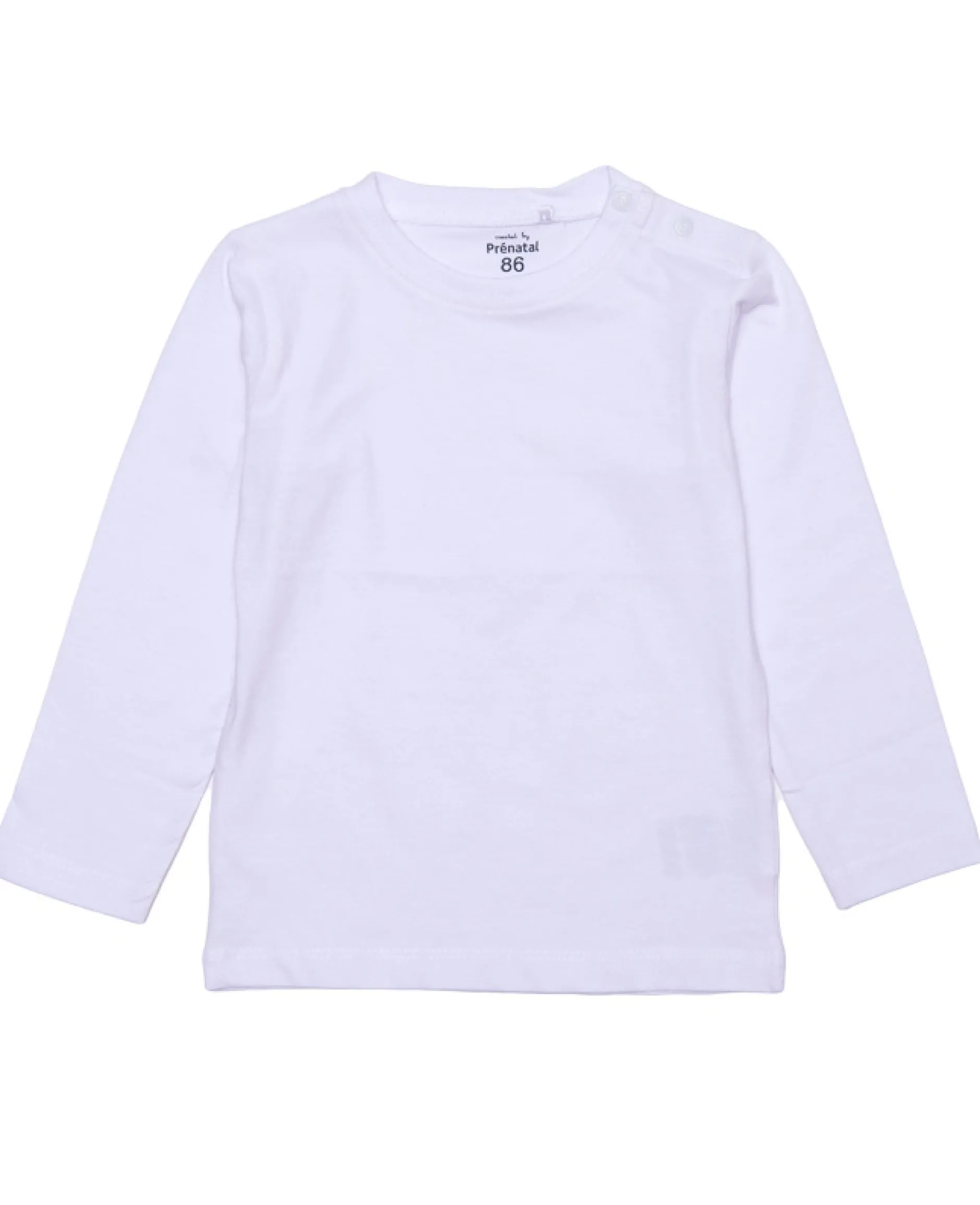 Shirts & Blouses|Shirts & Blouses*Prénatal baby basis shirt lange mouwen effen wit White