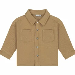 Shirts & Blouses|Shirts & Blouses*Prénatal baby blouse lange mouwen effen bruin Dark Yellow Brown