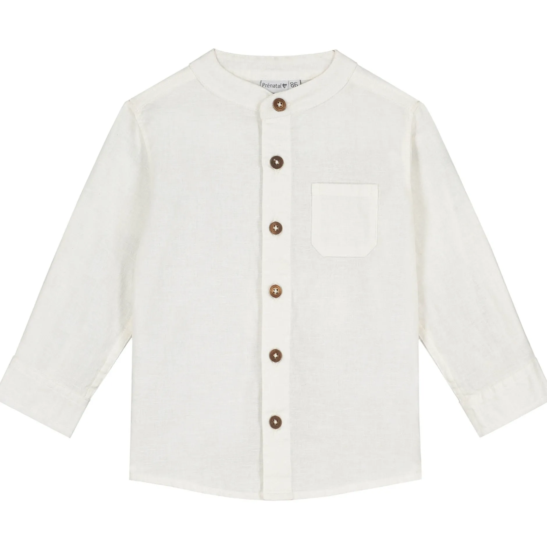 Shirts & Blouses|Shirts & Blouses*Prénatal baby blouse lange mouwen effen wit Dark Off-White