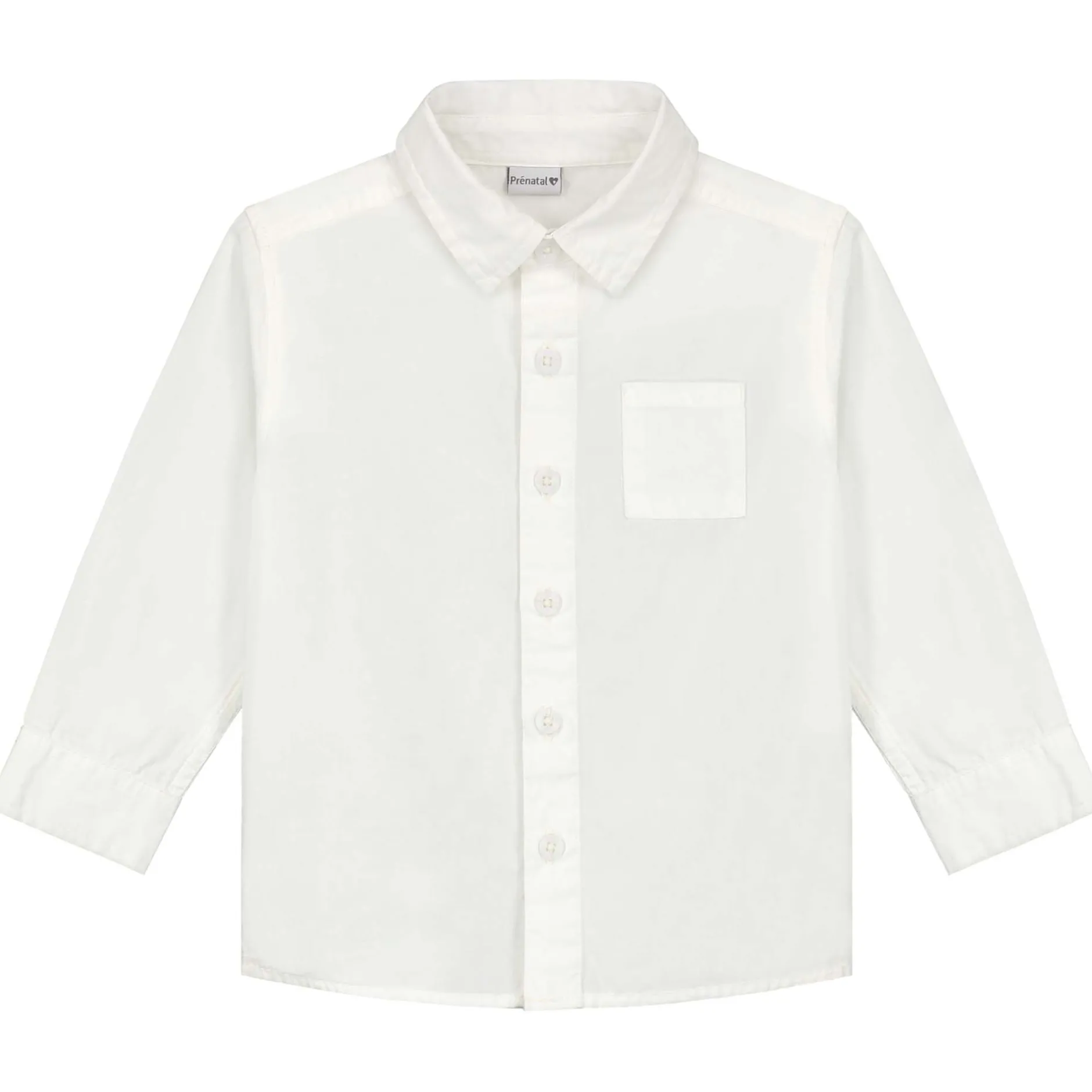 Shirts & Blouses|Shirts & Blouses*Prénatal baby blouse lange mouwen effen wit Ivory White