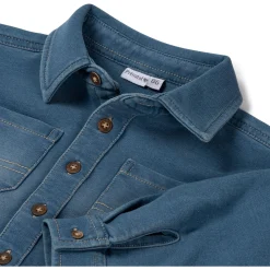 Shirts & Blouses|Shirts & Blouses*Prénatal baby blouse lange mouwen effen blauw Light Blue Denim