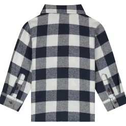 Shirts & Blouses|Shirts & Blouses*Prénatal baby blouse lange mouwen ruit blauw Dark Bluegrey