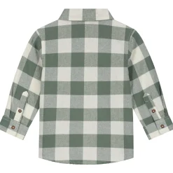 Shirts & Blouses|Shirts & Blouses*Prénatal baby blouse lange mouwen ruit groen Light Khaki Green