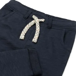 Broeken & Tuinbroeken|Broeken*Prénatal baby broek  effen blauw Dark Bluegrey