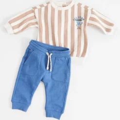 Broeken & Tuinbroeken|Broeken*Prénatal baby broek effen blauw Royal Blue