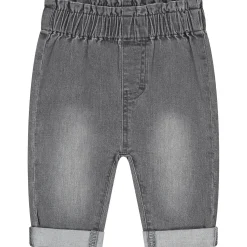 Broeken & Leggings|Broeken*Prénatal baby broek effen grijs Mid Grey Denim