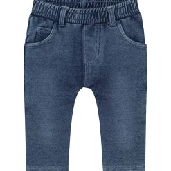 Broeken & Tuinbroeken|Broeken*Prénatal baby broek effen blauw Mid Blue Denim