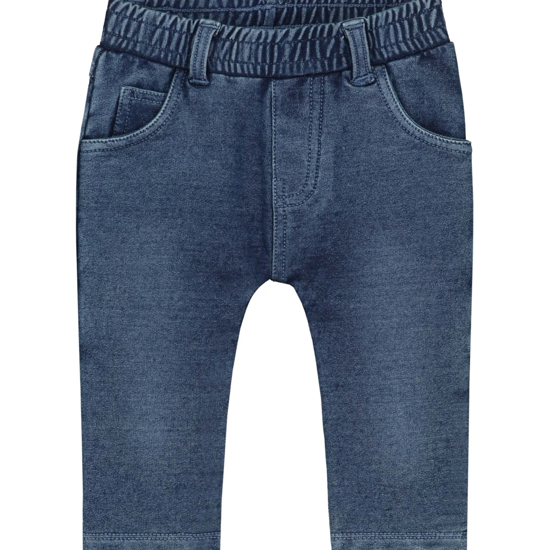 Broeken & Tuinbroeken|Broeken*Prénatal baby broek effen blauw Mid Blue Denim