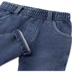 Broeken & Tuinbroeken|Broeken*Prénatal baby broek effen blauw Mid Blue Denim