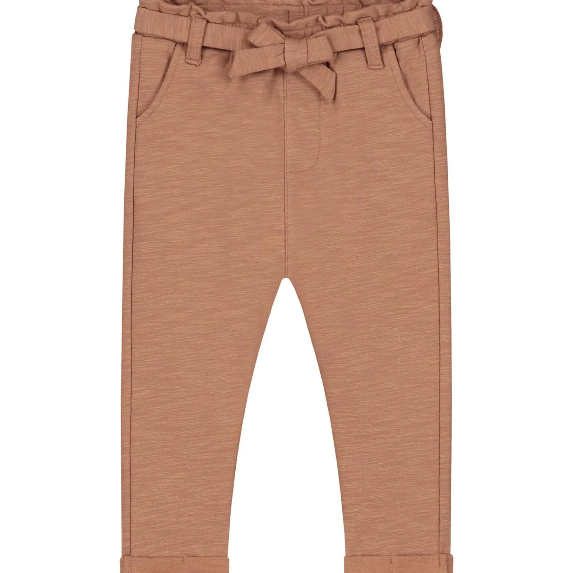 Broeken & Leggings|Broeken*Prénatal baby broek effen bruin Mud Brown