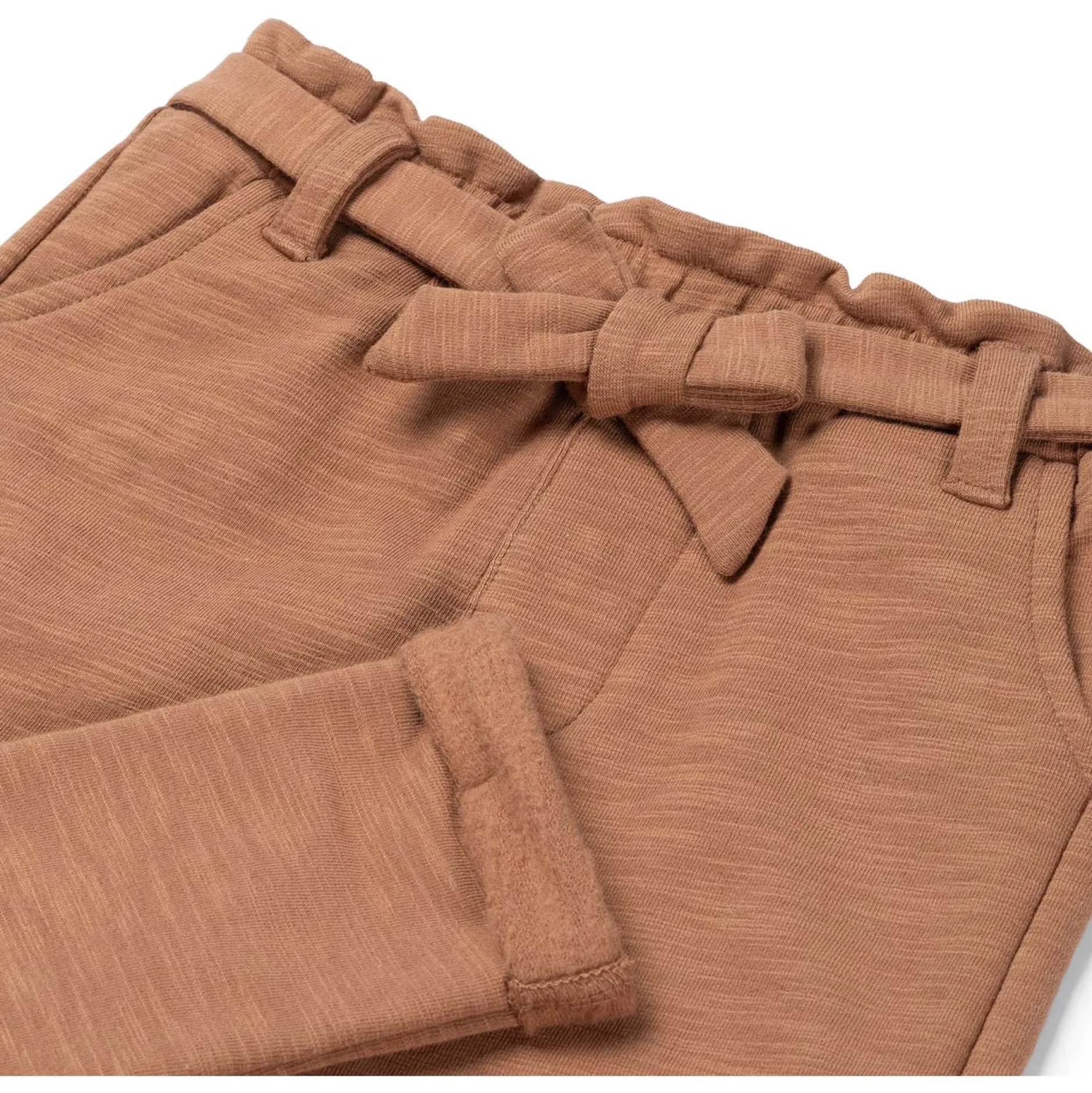 Broeken & Leggings|Broeken*Prénatal baby broek effen bruin Mud Brown