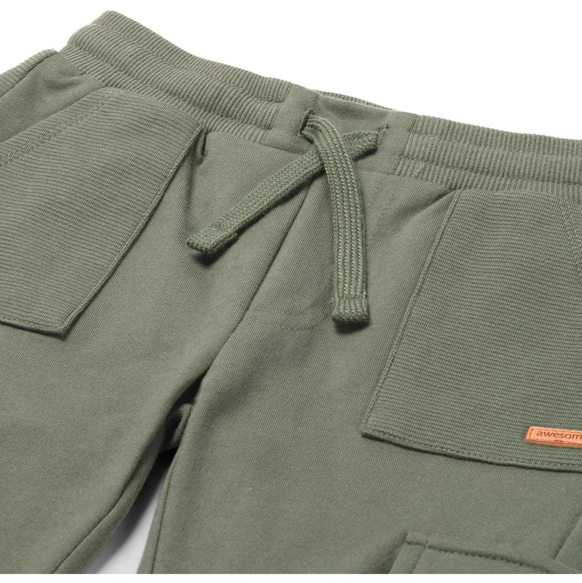 Broeken & Tuinbroeken|Broeken*Prénatal baby broek effen groen Leaf Gree