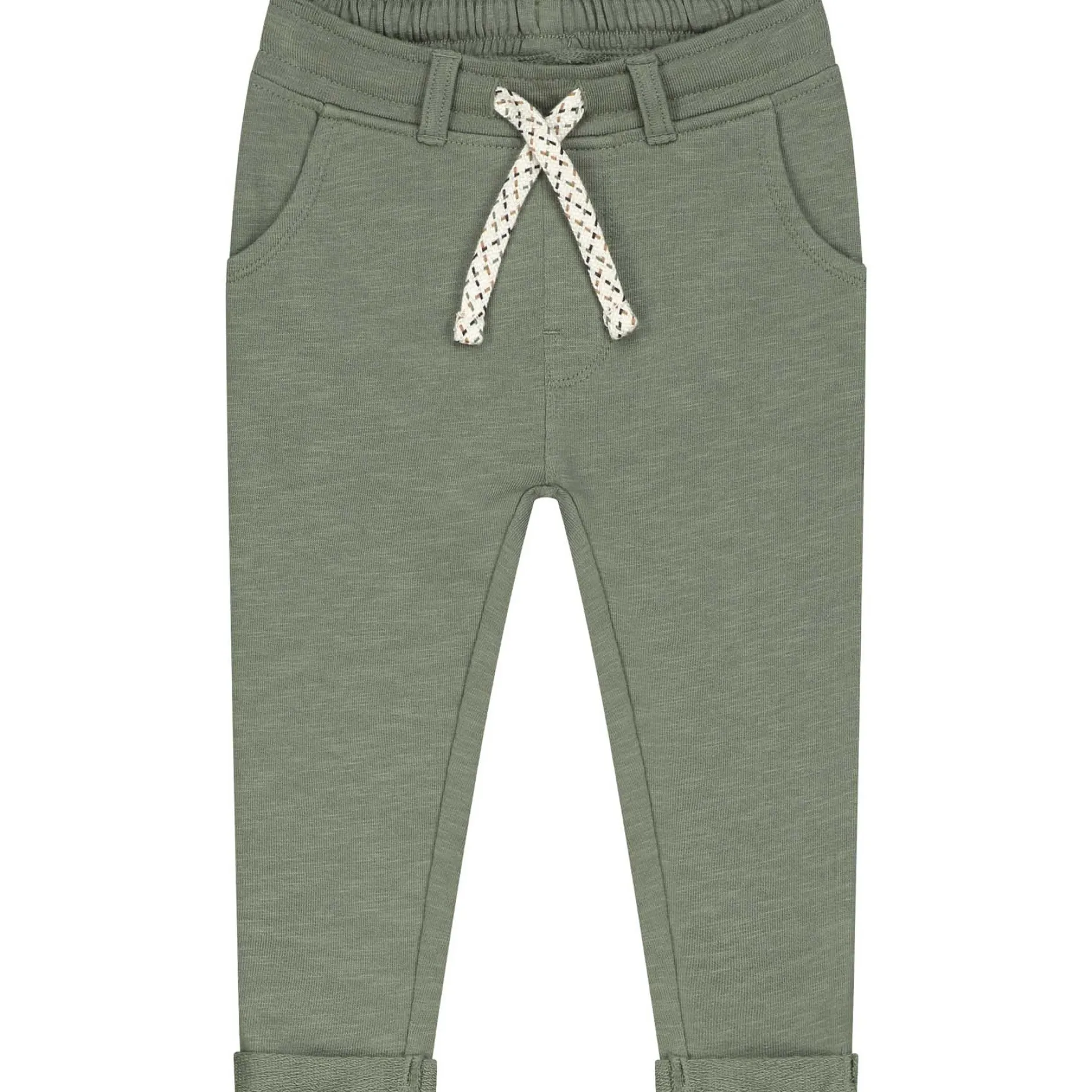 Broeken & Tuinbroeken|Broeken*Prénatal baby broek effen groen Light Khaki Green