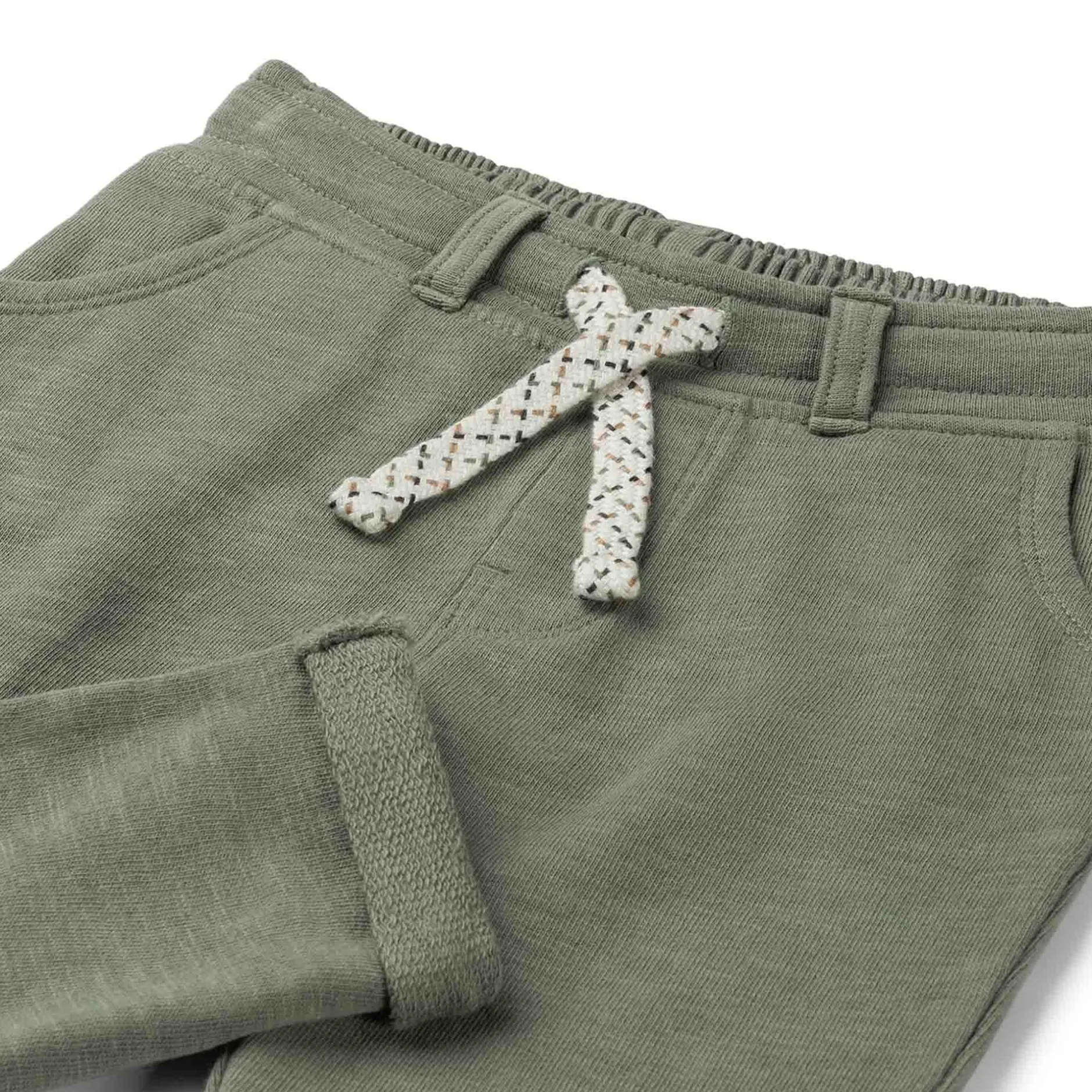 Broeken & Tuinbroeken|Broeken*Prénatal baby broek effen groen Light Khaki Green
