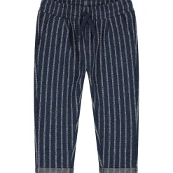 Broeken & Tuinbroeken|Broeken*Prénatal baby broek  strepen blauw Dark Grey Blue Melan
