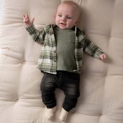 Broeken & Tuinbroeken|Broeken*Prénatal baby broek zwart Black Denim
