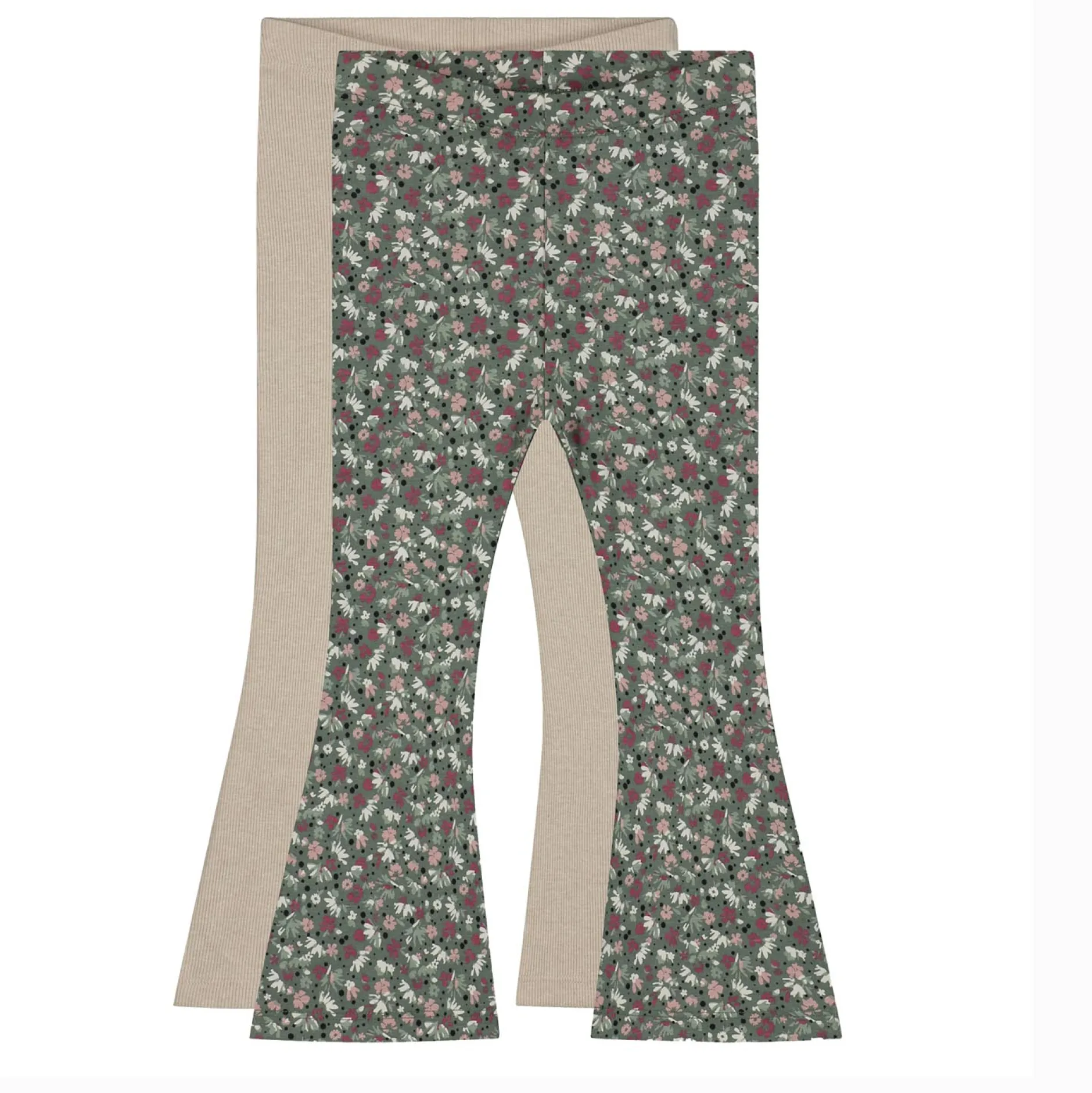Broeken & Leggings|Broeken*Prénatal baby broeken 2 stuks meerkleurig beige Light Brown Melange