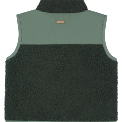 Truien & Vesten|Vesten*Prénatal baby gilet mouwloos meerkleurig groen Leaf Gree