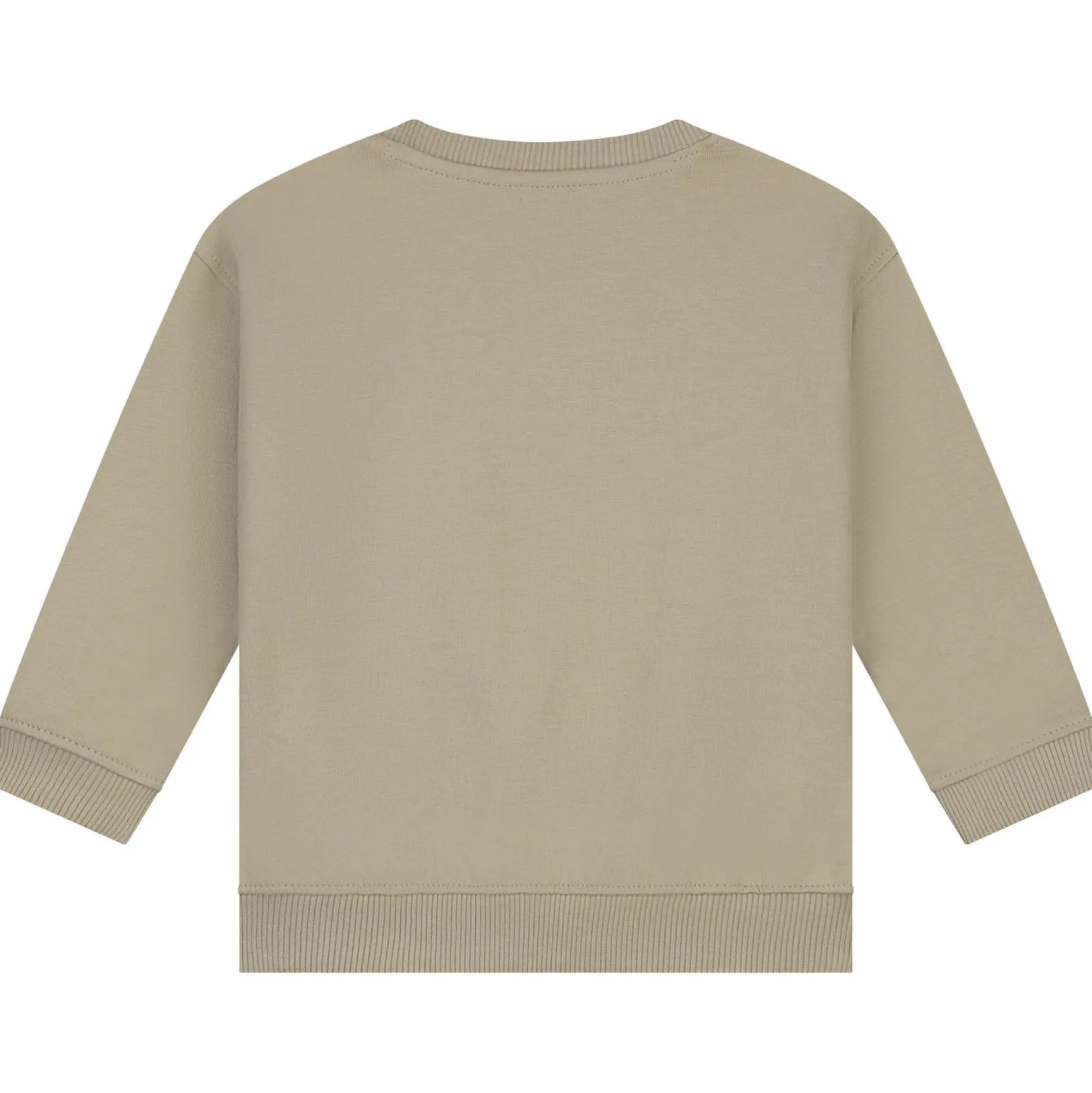 Truien & Vesten|Truien & Sweaters*Prénatal baby joggingpak lange mouwen effen beige Mid Bisquit