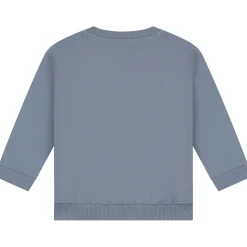 Truien & Vesten|Truien & Sweaters*Prénatal baby joggingpak lange mouwen effen blauw Dark Milky Blue