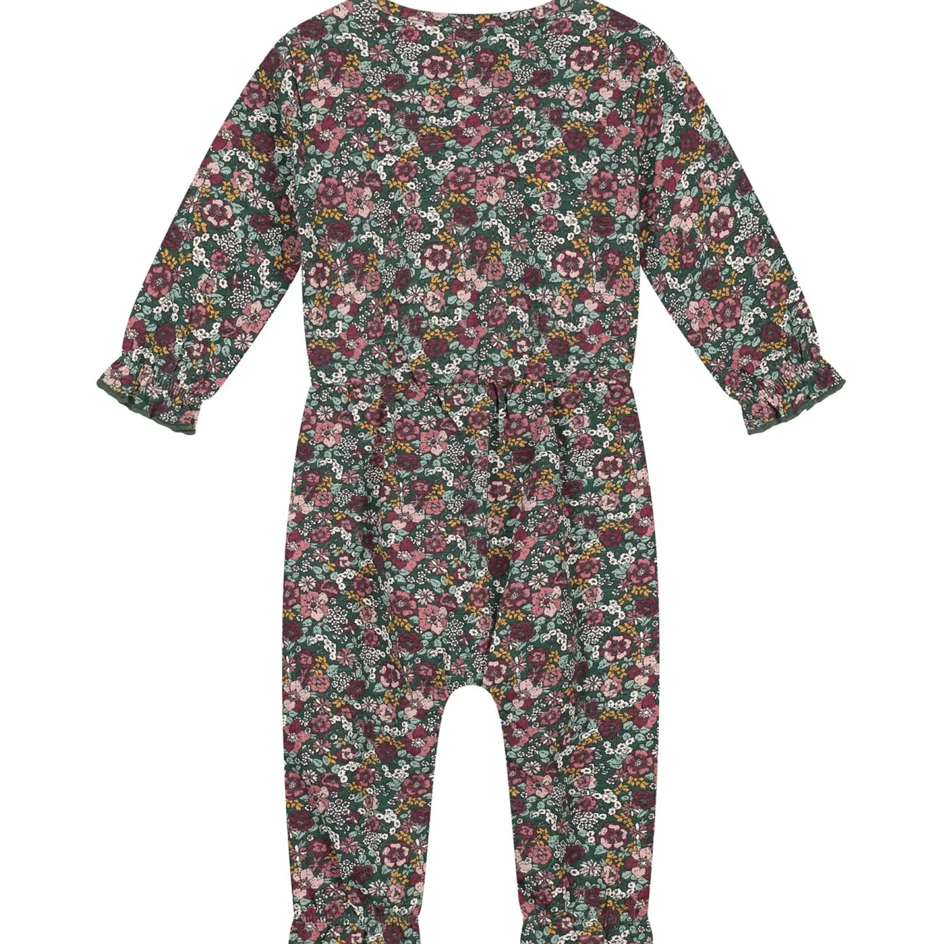 Boxpakjes & Jumpsuits*Prénatal baby jumpsuit lange mouwen bloemen multi Dark Bottle Green