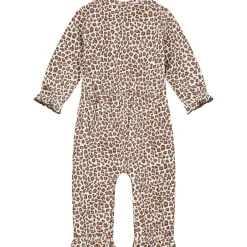 Boxpakjes & Jumpsuits*Prénatal baby jumpsuit lange mouwen panterprint beige Dark Off-White