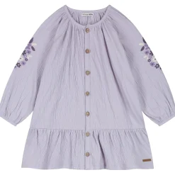 Jurken & Rokken|Jurken & Rokken*Prénatal baby jurk lange mouwen bloemen paars Light Purple