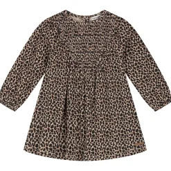 Jurken & Rokken|Jurken & Rokken*Prénatal baby jurk lange mouwen dierenprint multi Almond