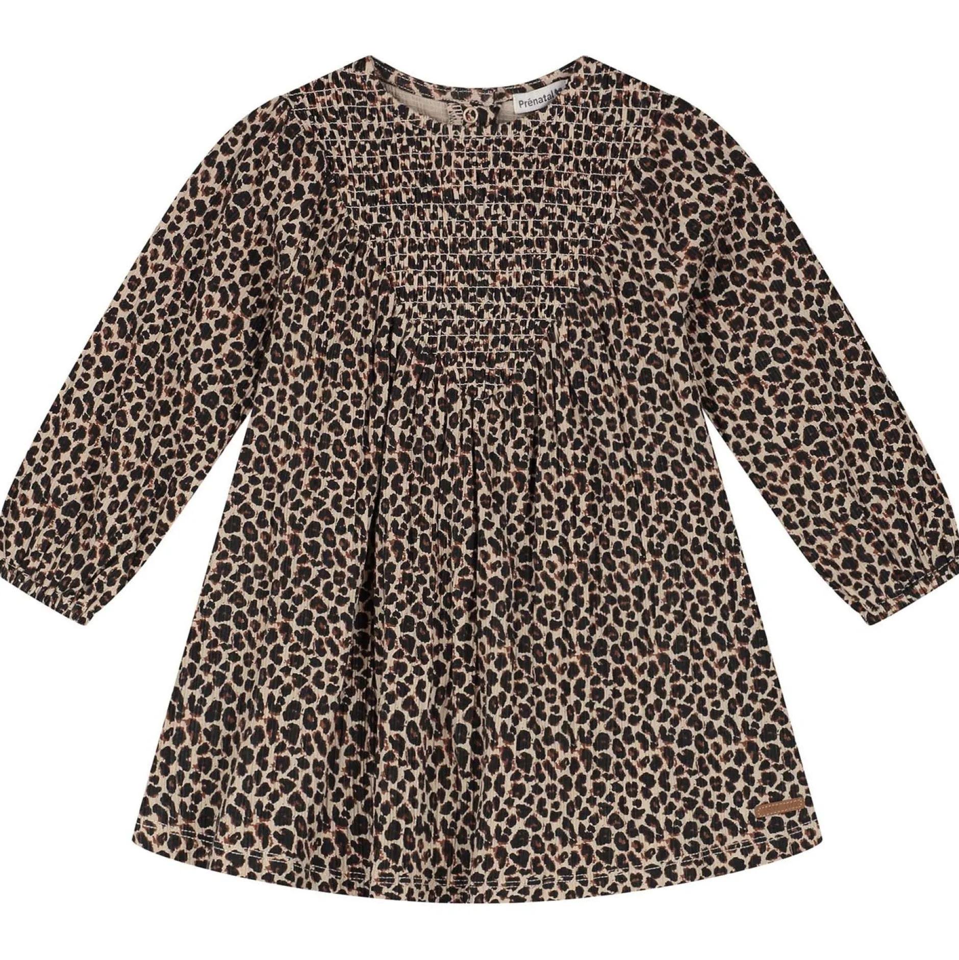 Jurken & Rokken|Jurken & Rokken*Prénatal baby jurk lange mouwen dierenprint multi Almond
