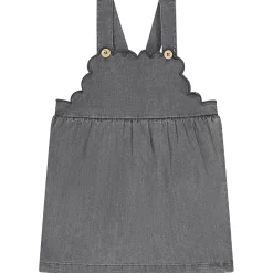 Jurken & Rokken|Jurken & Rokken*Prénatal baby jurk mouwloos effen grijs Mid Grey Denim